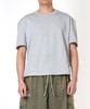 AOG PROJECT Solid Crop Short Sleeve T-Shirt (Melange Gray)