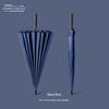 24-Rib Automatic Umbrella, Large Business Straight Umbrella, Double-Handle Factory-Printed Logo Advertising Long-Handle Umbrella