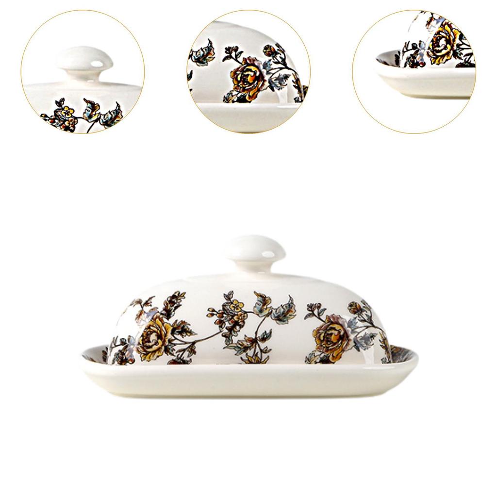 Butter Dish Butter Keeper Porcelain Minimalist Reusable Multifunctional Butter