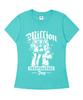 MILLION DAY Gyaru Girls Slim Fit Short Sleeve T-Shirt