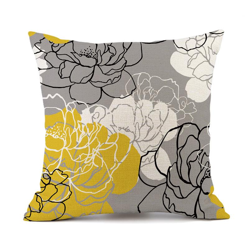 Outdoor Waterproof Cushion Cover 45X45 Floral Pillowcover Decorative Sofa Cushions Throw Pillows Pillowcase