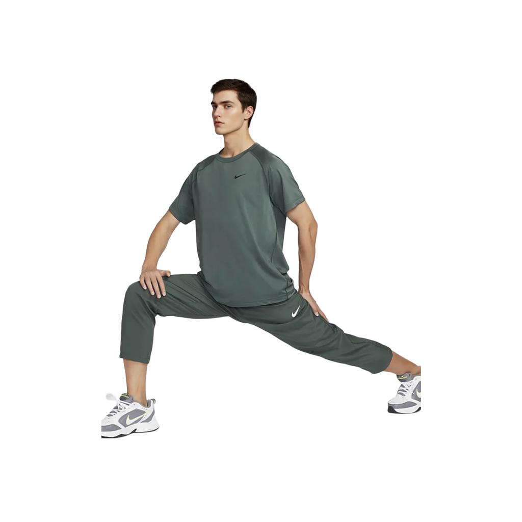 Nike Dri-Fit Rise 365 Ready Feuchtigkeitsableitend Bequem Einfach Rundhals Kurzarm T-Shirt Herren Tops Grün DV9816338