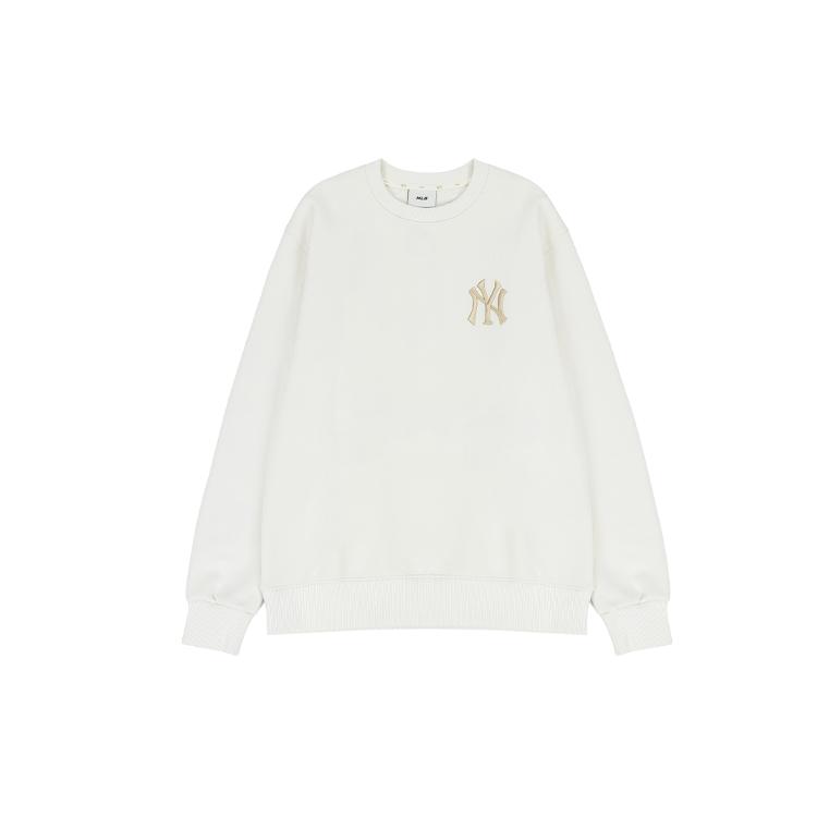 MLB Sweatshirts Unisex Cream Crew Neck Moderate Regular 3AMTEC114-50CRS