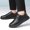 2025 new trend leather men's shoes casual leather shoes large size men's versatile sports shoes