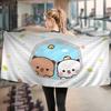 1 Stück Bubu Und Dudu Niedliches Cartoon Anime Strand Schwimmtuch Weiches Saugfähiges Waschlappen Kindergeschenke Für Kinder Reise Camping Fitnessstudio
