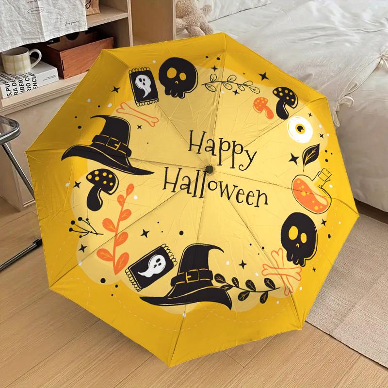 

1pc Halloween Party Decorations Umbrella with Plastic Handle,Suitable for All Seasons Home Travel Outdoor UmbrellaDD1247