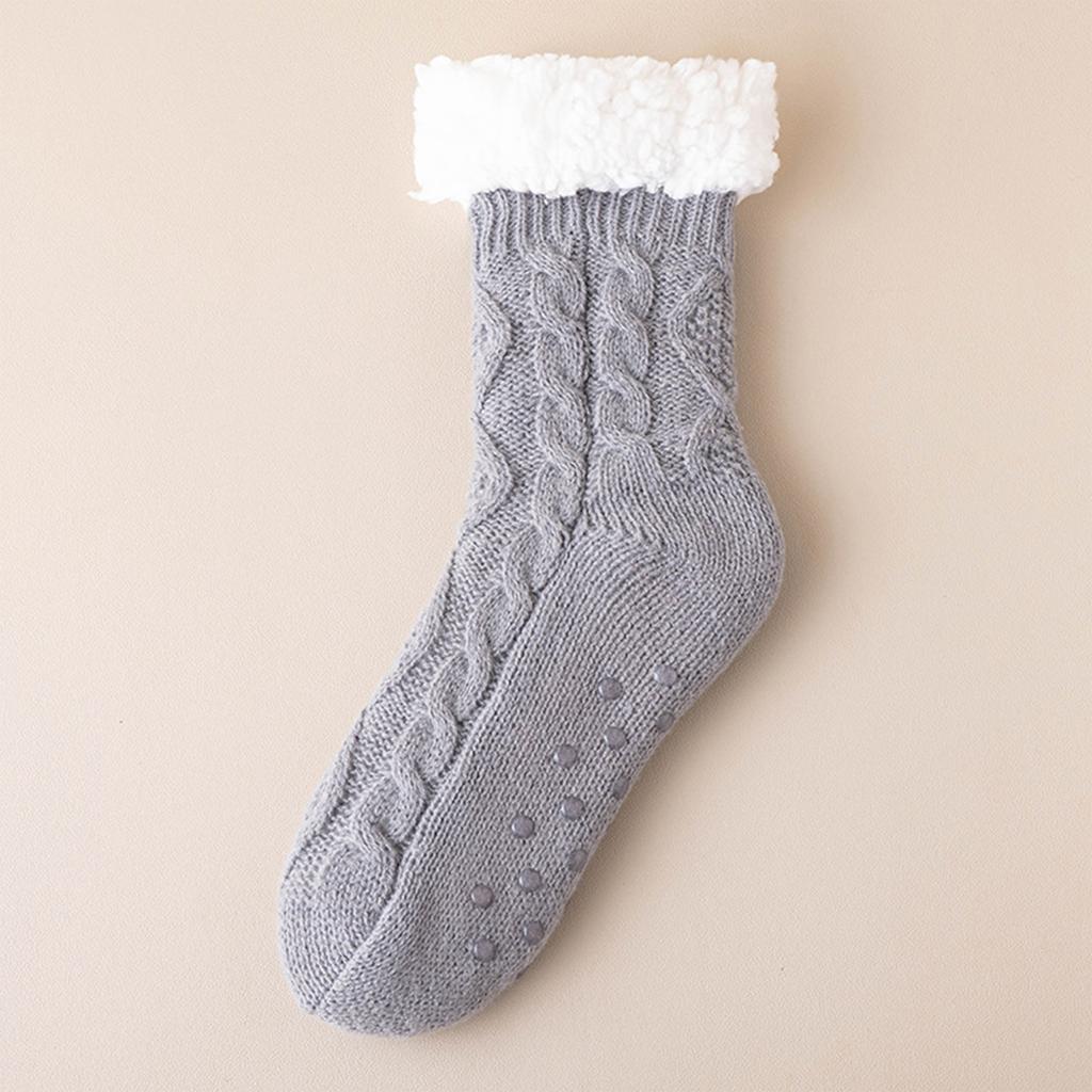 Women's -Lined Thick Warm Indoor Bed Socks for Home Sleep and Lounging