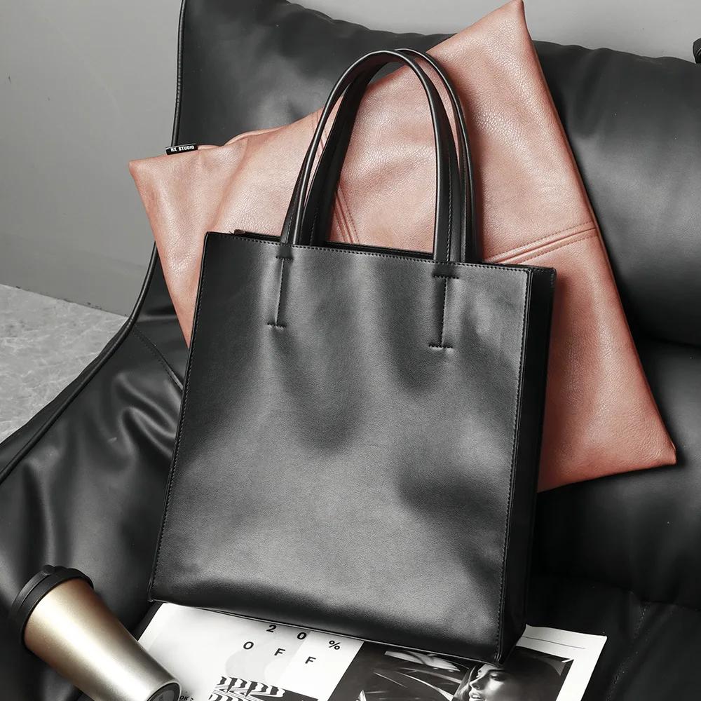 Simple Fashi Vertical Bag Men Laptop Bag Men's Bag Documents Official sac Wholesale Luxury Handbags Top-Handle Bags bolsas