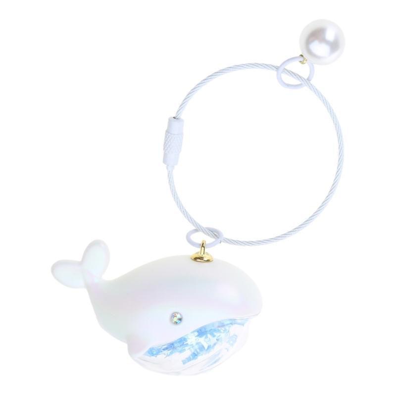 Whale Keychain Marine Life Animal Keychains for Car Bag Keyring Personality Key Chain Charm Jewelry Valentines Day Gift