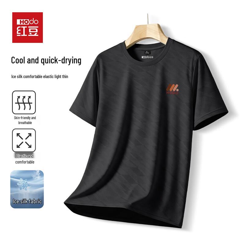 Hodo Men s Ice Silk Quick-Dry Crew Neck T-Shirt 3XL