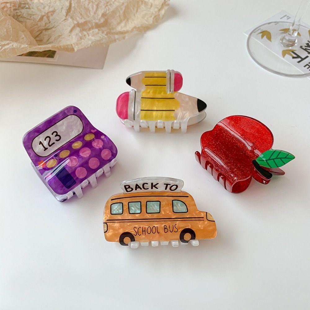 Cartoon Hair Claw Clip Pencil Headwear Cute Barrettes  Hair Accessories