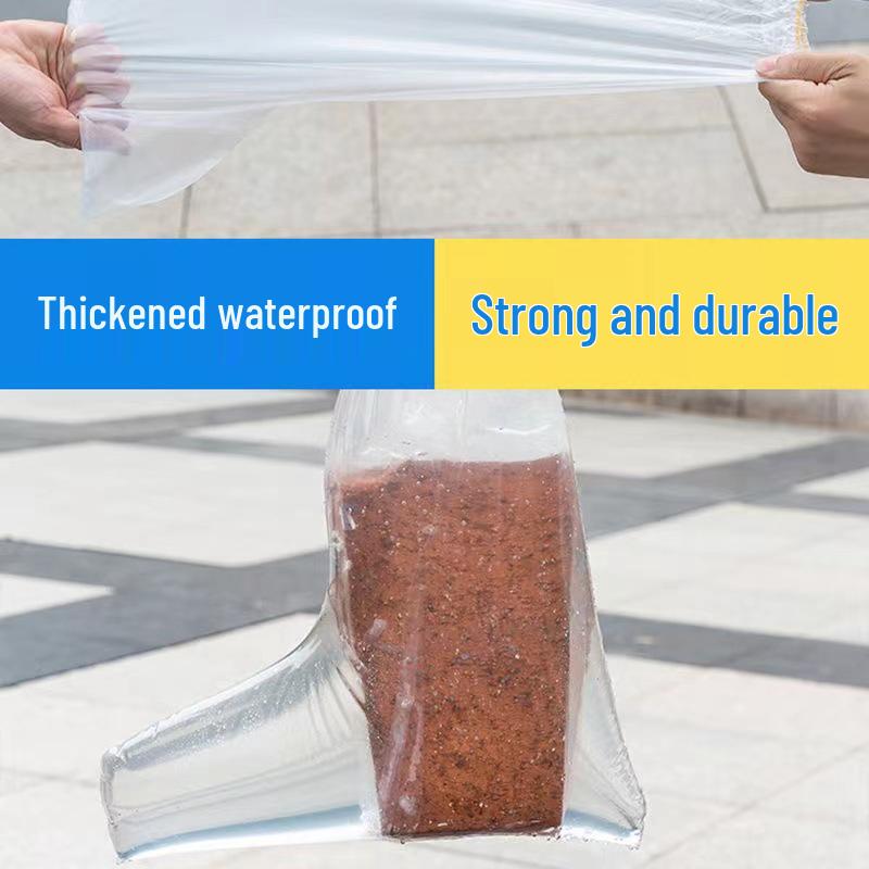 Waterproof Anti-Slip Mid-Calf Disposable Rain Shoe Covers for Men and Women