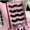 Fluffy 12MM-20MM Handmade Faux Mink 3D Strip Eye Lashes Vendors Private Label Vegan Custom Logo