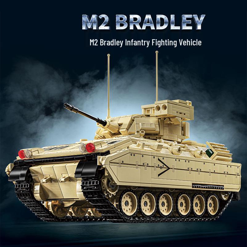 

Bradley Stryker X Armored Vehicle Tank Assembly Puzzle Building Blocks Toy