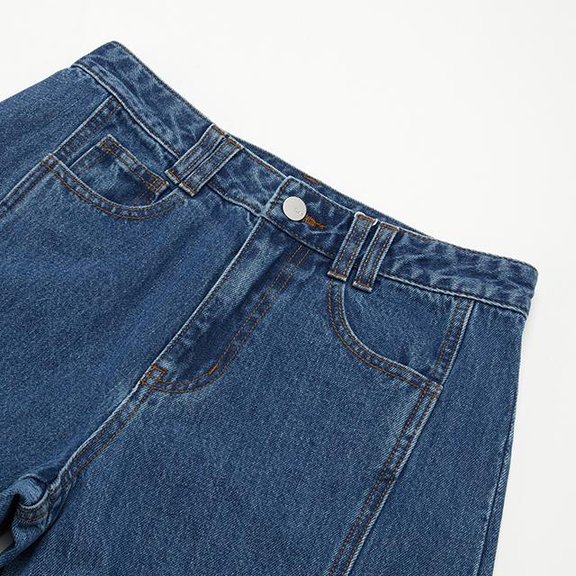 LAP Cut Baggy Wide Denim Pants Aq2Dp566