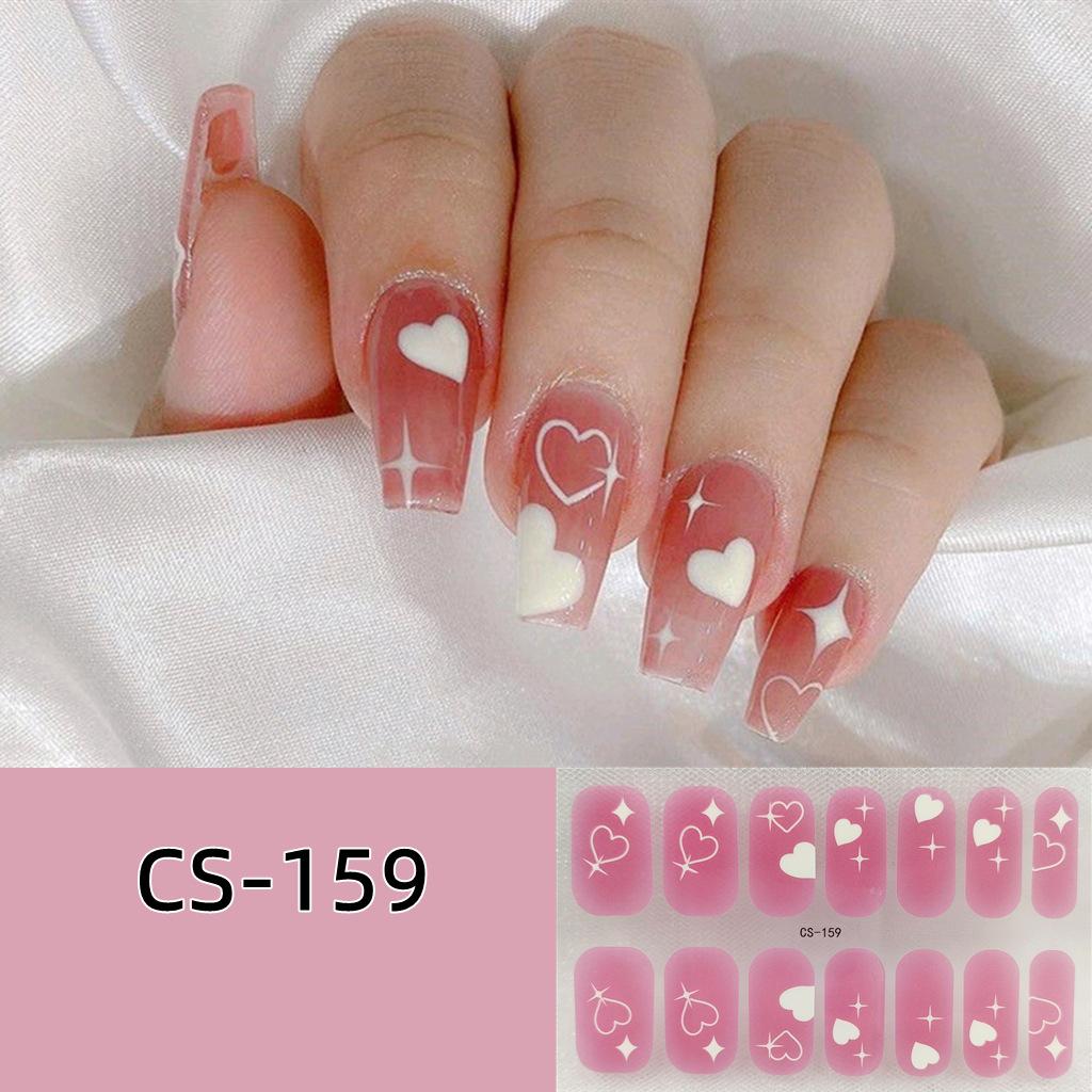 CS voděodolný nepečlivý gelový lak na nehty film vše nalepit japonský a korejský vítr malá červená kniha stejný film na nehty papír film na nehty papír