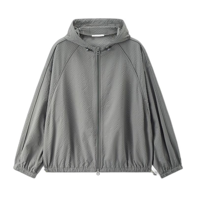 Giordano Men s Loose Fit Hooded Seersucker Jacket L