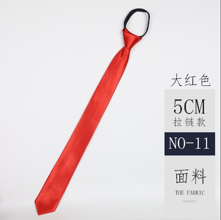 8CM Klassische Schwarze Krawatte Imitation Seide Einfach zu binden Für Männer Business Blau Rot Reißverschluss Krawatte 5CM Schmale Hemdkrawatte Geschenk