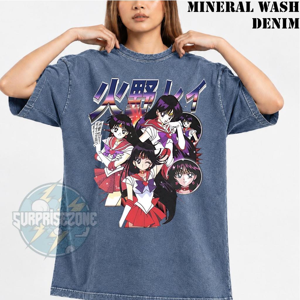 MARS Sailor Moon Anime Mineral Wash T-Shirt RZ