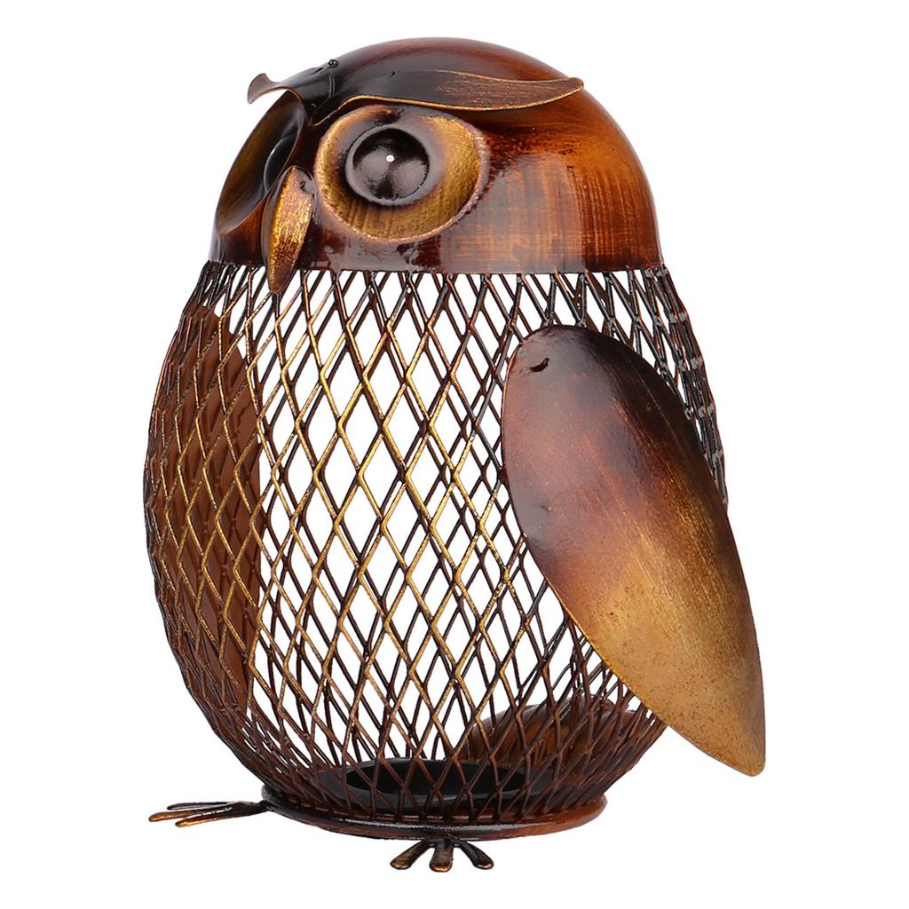 TOOARTS Owl Shaped Metal Box Home Furnishing Articles Crafting