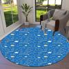 1pc Office Carpet Chair Mats Stars, Moons, and Shooting Stars Pattern Perfect for Decorating Office Chairs, Living Rooms, Or Bedrooms