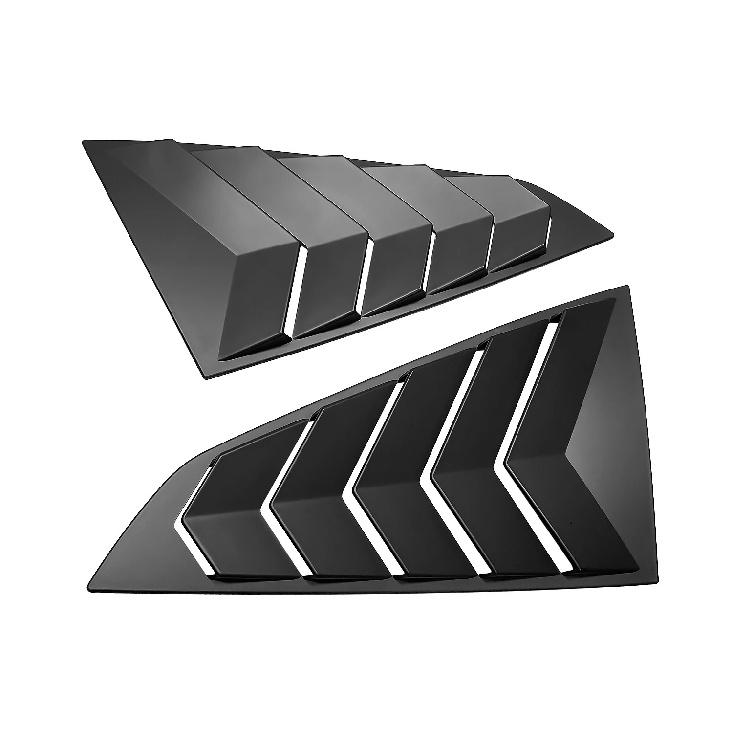 Quarter Window Louver Trim Window Glass Panel Decoration for Ford Mustang 2024 2025 Car Styling Auto Accessories Modified ABS