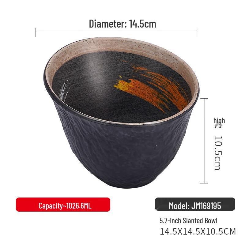 Commercial Melamine Slanted Salad & Serving Bowl