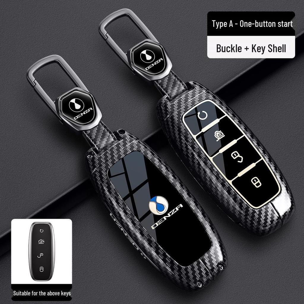 Denza Z9 Key Case 2025 - Carbon Fiber Metal for New Model Z9GT D9/D9 DMI/EV