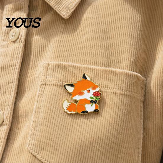 Non-slip Brooch Pin Pin, Animal Flower Design Fastener, Buckle-Type Fixing Pins, Enamel Paint Stable Buckle Pins for Backpacks And Hoods
