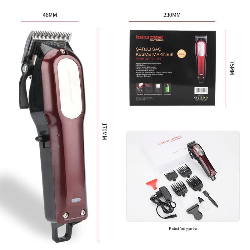 Pikachi Rechargeable Professional Ceramic Hair Clipper & Shaver 500mAh-800mAh