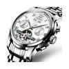 OLEVS Automatic Mechanical Watch Men's Luxury Stainless Steel Multi-Calendar Waterproof Luminous Silver
