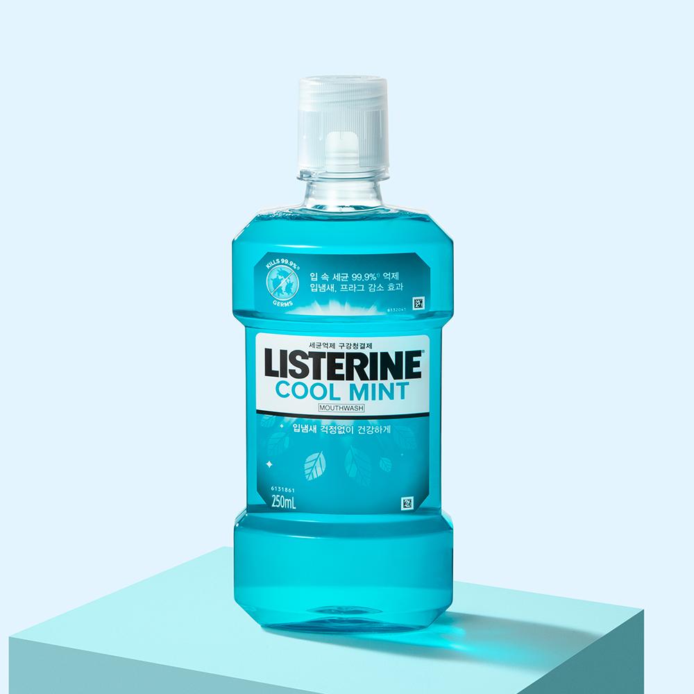 Listerine Mint Fresh Breath Mouthwash 250ml 1ea