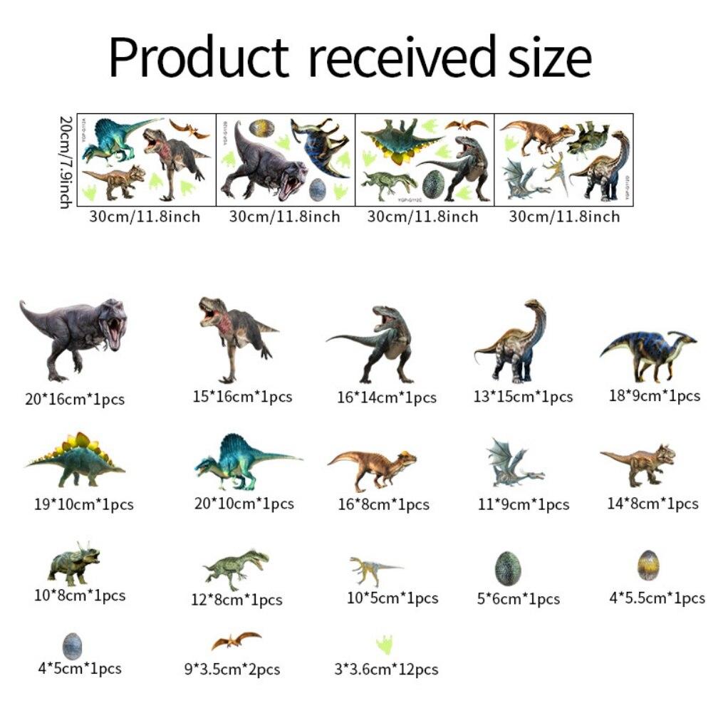 Luminous Dinosaur Wall Sticker Durable Waterproof Home Decoration