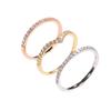 Electroplated Zircon Ring, Micro-set Diamond V-row Diamond Wedding Ring Set, Ring Jewelry.