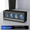1 2 4 6 Slot High-End Automatic Watches Box Carbon Fiber Texture Automatic Winding Rocking Device Luxury Wood Watch Winder