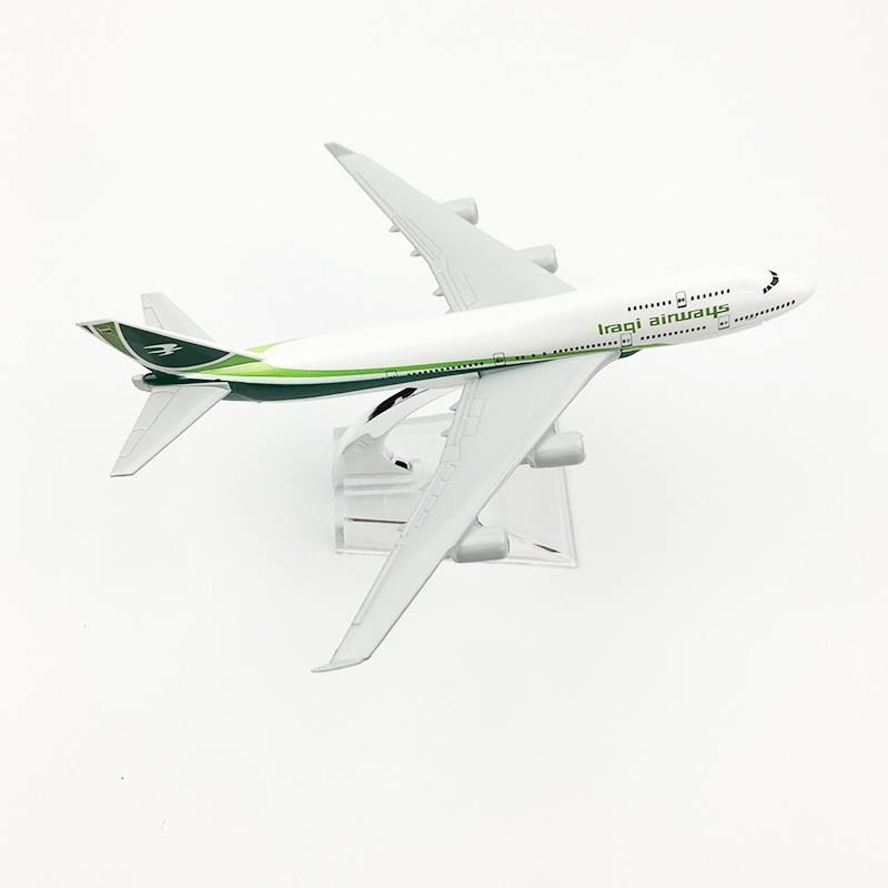 16Cm 1/400 Scale Model Airplanes Iraq Air B747 Alloy Diecast Aircraft Model With Stand For Aviation Souvenir Gift Or Display