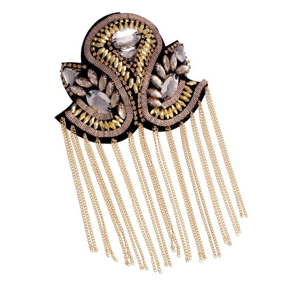 

Брошь на плечо, дизайн с гальваническим покрытием, аксессуары для одежды золотистый