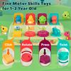 Interactive Pop-Up Animals Toy with Dinosaur Surprise, Cause and Effect Game for Color Sorting, Christmas Birthday Gift