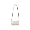 Michael Kors Logo Print Magnetic Closure Leather Trim Crossbody Bag Medium Women crossbody bag White 35H8GTTC6B-VANILLA