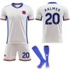 2425 Chelsea Away Football Jersey Kit No. 20 Palmer 8 Enzo 19 Sancho Sportswear Adult