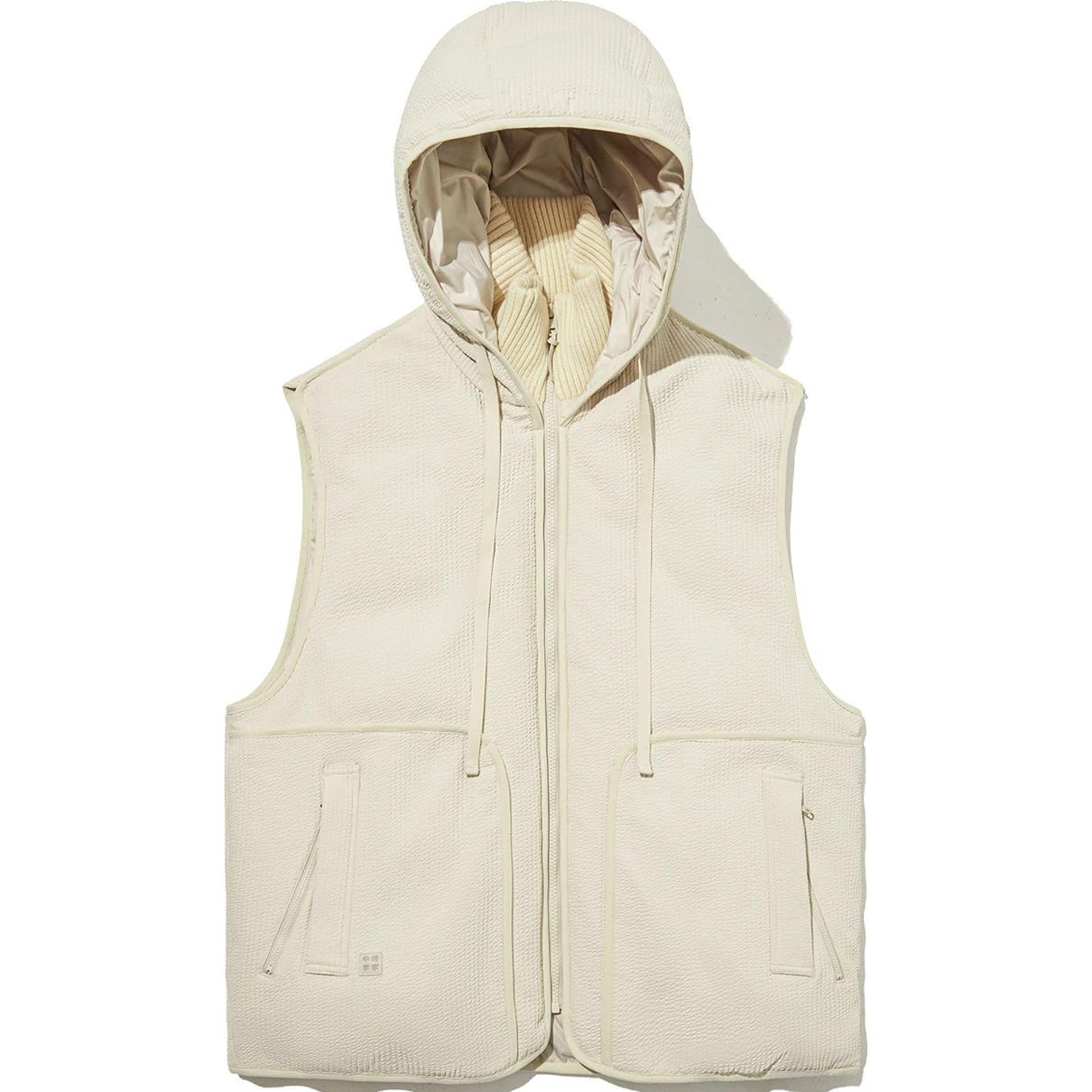 

Li Ning X Джеки Чан Коллаборация Серия Кунг-фу Удобный Простой Повседневный Жилет с капюшоном Мужской жилет Овсяно-серый AMRU055-1 M