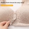 Plus Size Bra Women Front Closure Fixed Cup Thin Wireless Push Up Tank Top Bra Comfortable Supportive Full Coverage Everyday Underwear