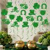 Quick Setups No Tools Needed Helical Shamrock Hanging Decoration for Fast Party Decoration on . Patrick's Festivities