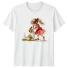 Girl And Dog Friendship Children Animals T Shirt Unisexs Ladies Unisexs Tee