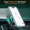 For iPhone 16 Pro Max Case Compatible with MagSafe Rotatable Ring Kickstand TPU+PC Phone Cover