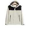 Men's Autumn-Winter Waterproof Windbreaker: Hooded Outdoor Mountaineering Jacket with Printed Logo.