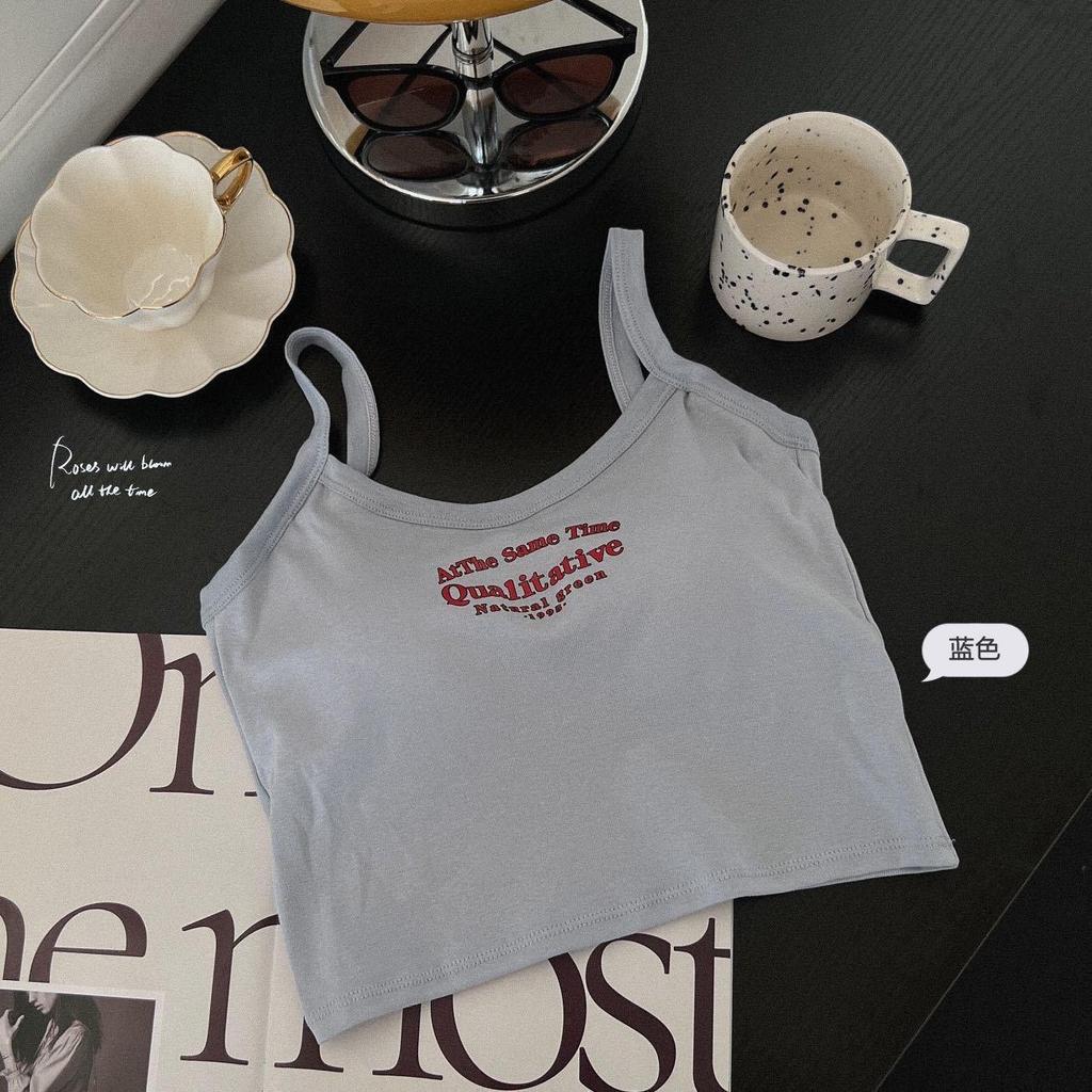 Women's Solid Color Sleeveless Camisole Belly Button Top