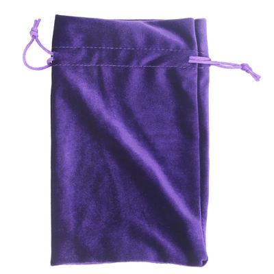 Bolsa de Tarot de Terciopelo con Cordón para Guardar Cartas, Joyas, Monedas y Accesorios (Morado)