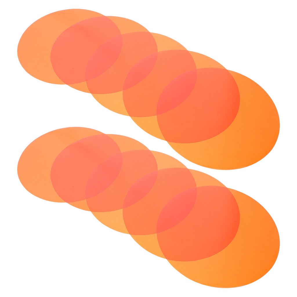 10Pcs Self-Adhesive Dimming Diffuser Film Warm Light Filter Sheets for Spotlights Downlights Lamp Diffuser Plastic Lighting Gel