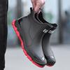 Environmental protection material men's and women's rain shoes outdoor short water shoes men's flat-bottomed warm rain boots fashion rubber shoes